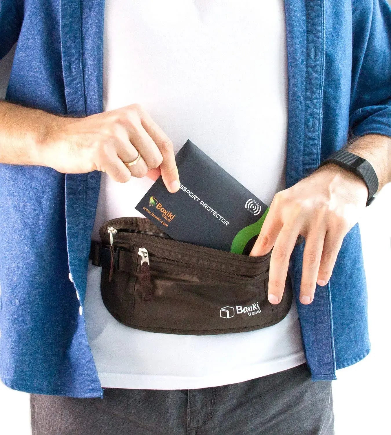 RFID Blocking Sleeves 15pcs with Color Coding, Identity Theft Prevention for Travel , Navy blue Pattan Australia